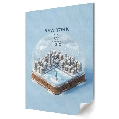 Nástěnný plakát Zimní krajina New Yorku
