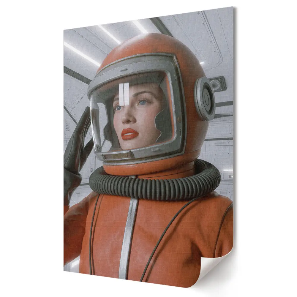 Moderní obraz na plátně Astronaut ve futuristickém skafandru