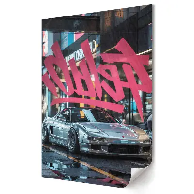 Nástěnný obraz na plátně Stylové auto v městské krajině