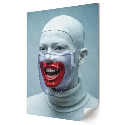 Plakát na zeď Maska emocí v surrealistickém stylu