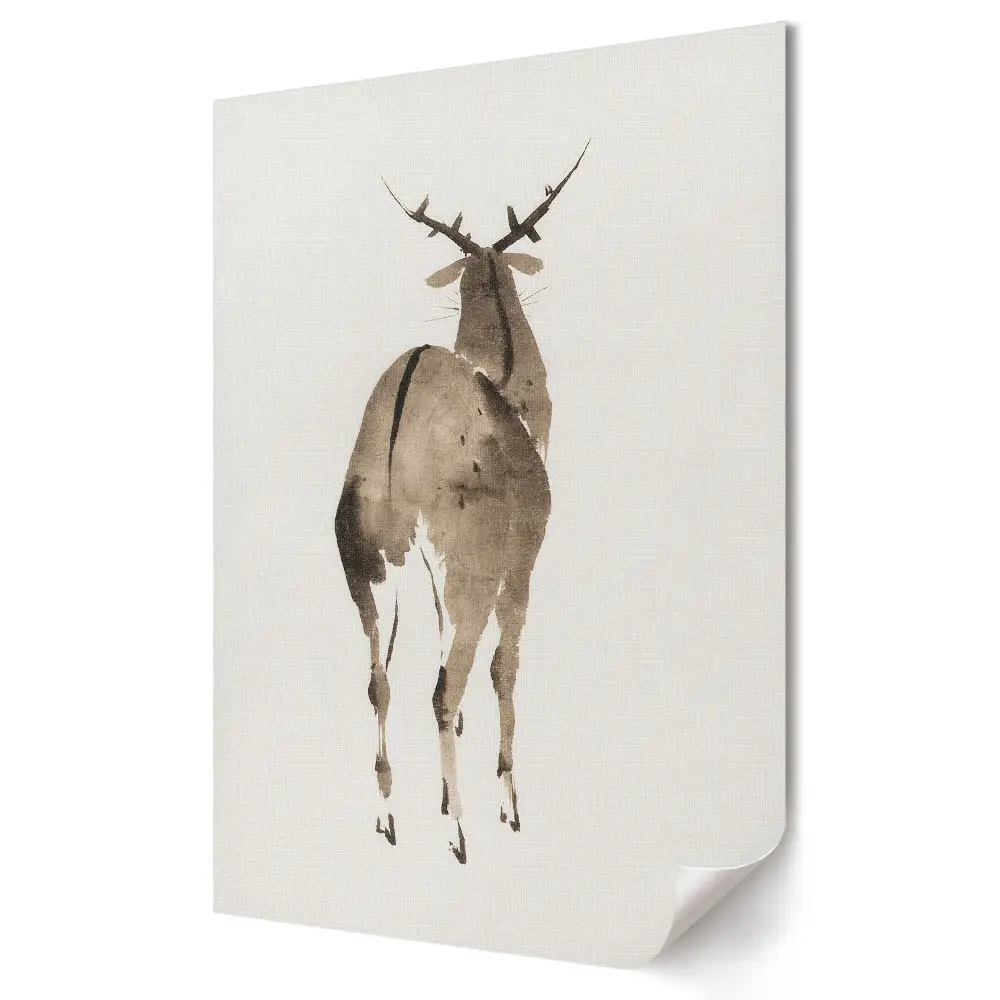 Plakát na zeď Elegantní jelen ve stylu akvarelu