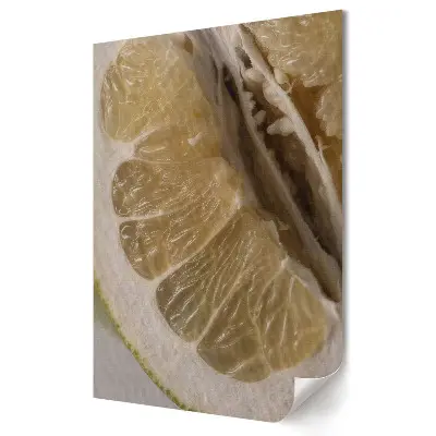 Nástěnná grafika na plátně Detail šťavnatého vnitřku citrusového plodu