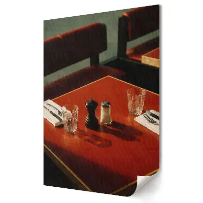 Nástěnná grafika na plátně Atmosférický interiér restaurace s detaily