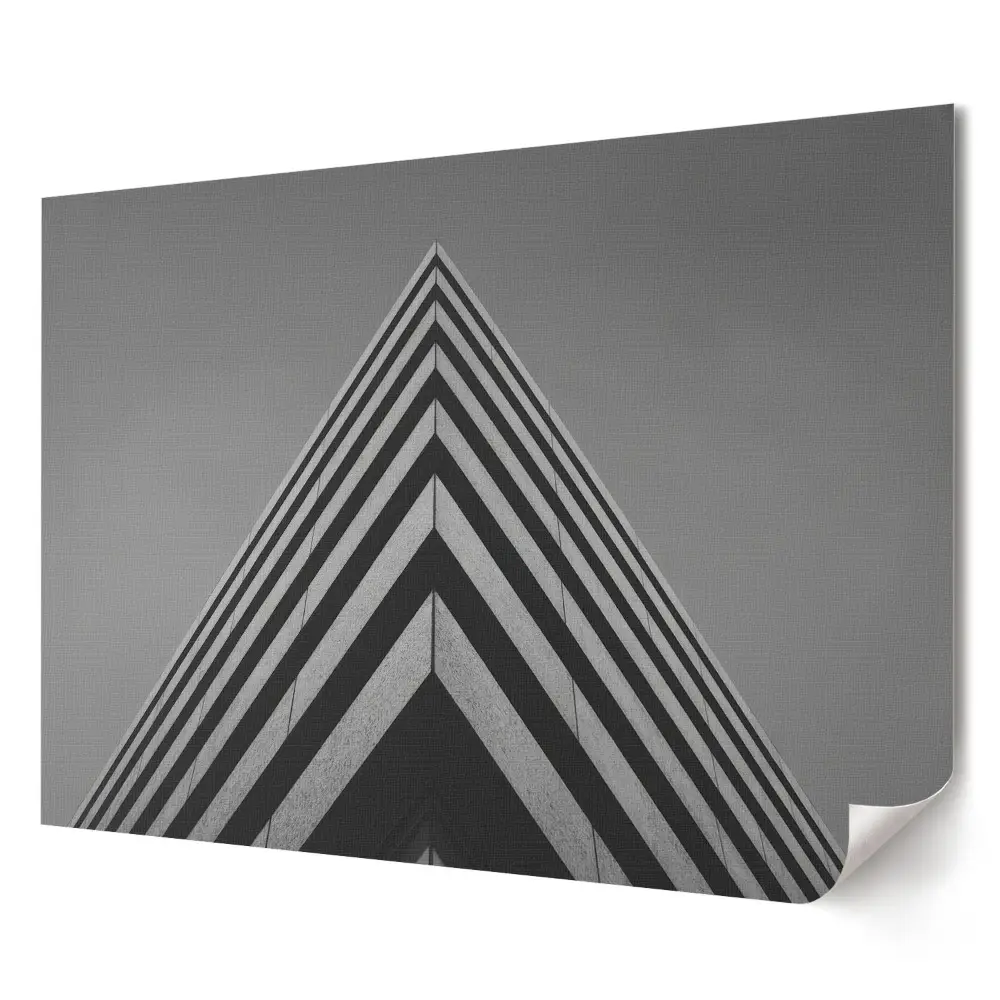 Prémiový nástěnný plakát Geometrické tvary v monochromatické architektuře