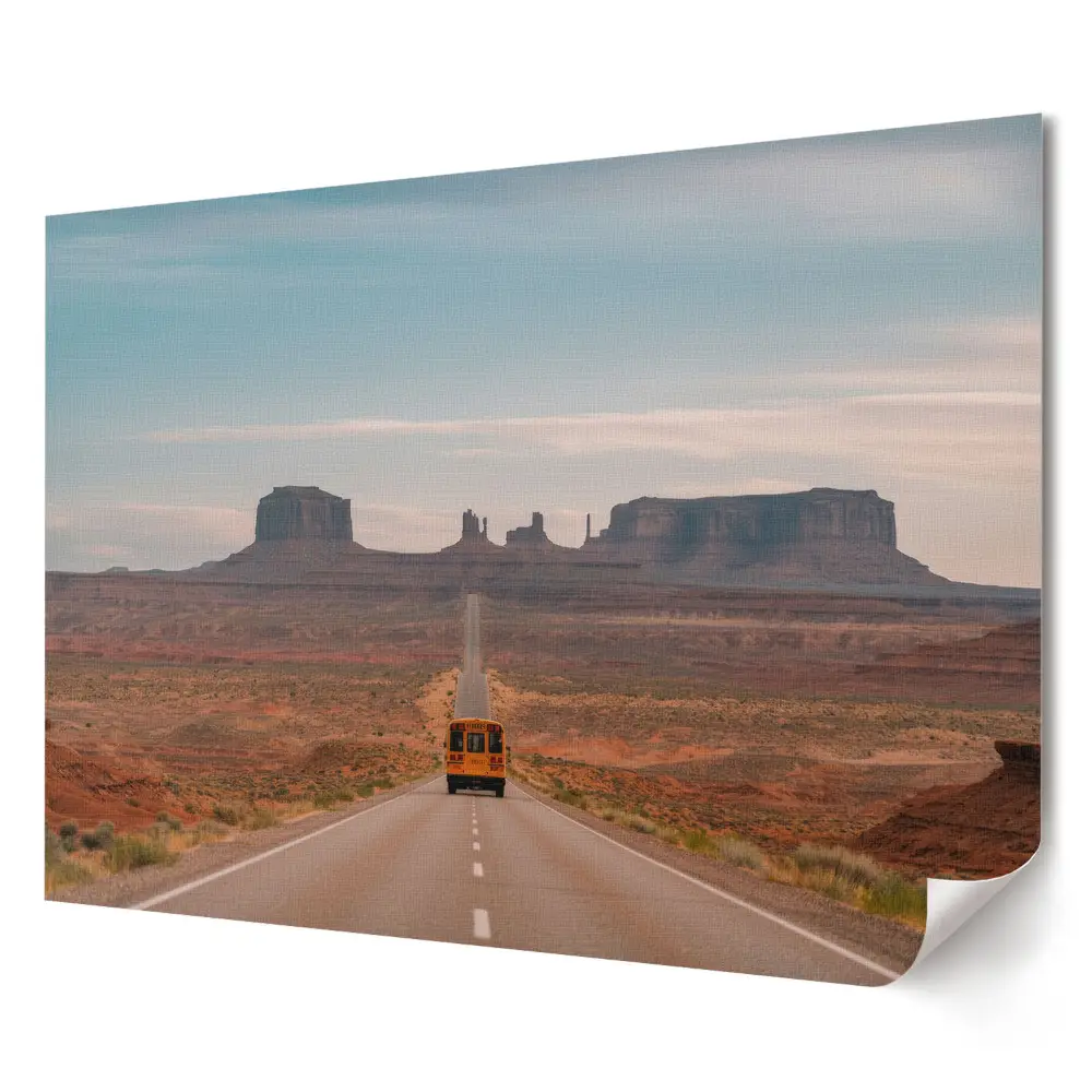 Plakát z vlastní fotografie Cesta do Monument Valley v USA
