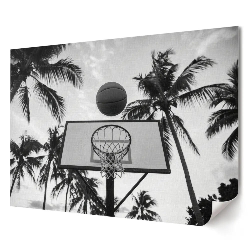 Prémiový nástěnný plakát Basketbal v tropech
