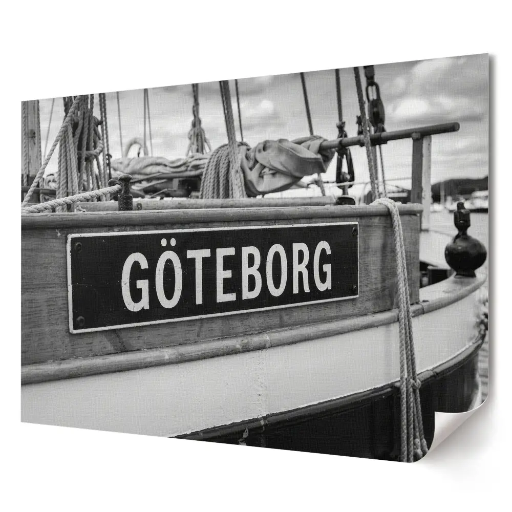 Stylový plakát na zeď Loď v přístavu Göteborg