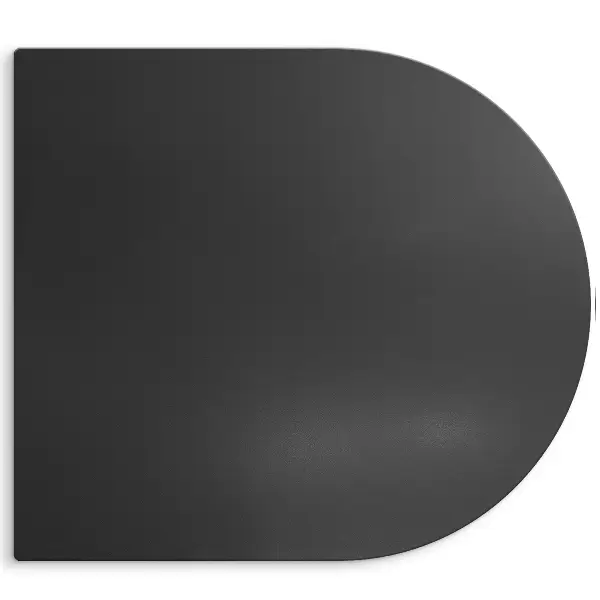 Plechová podložka pod gril na terasu půloválný tvar 80x90 cm