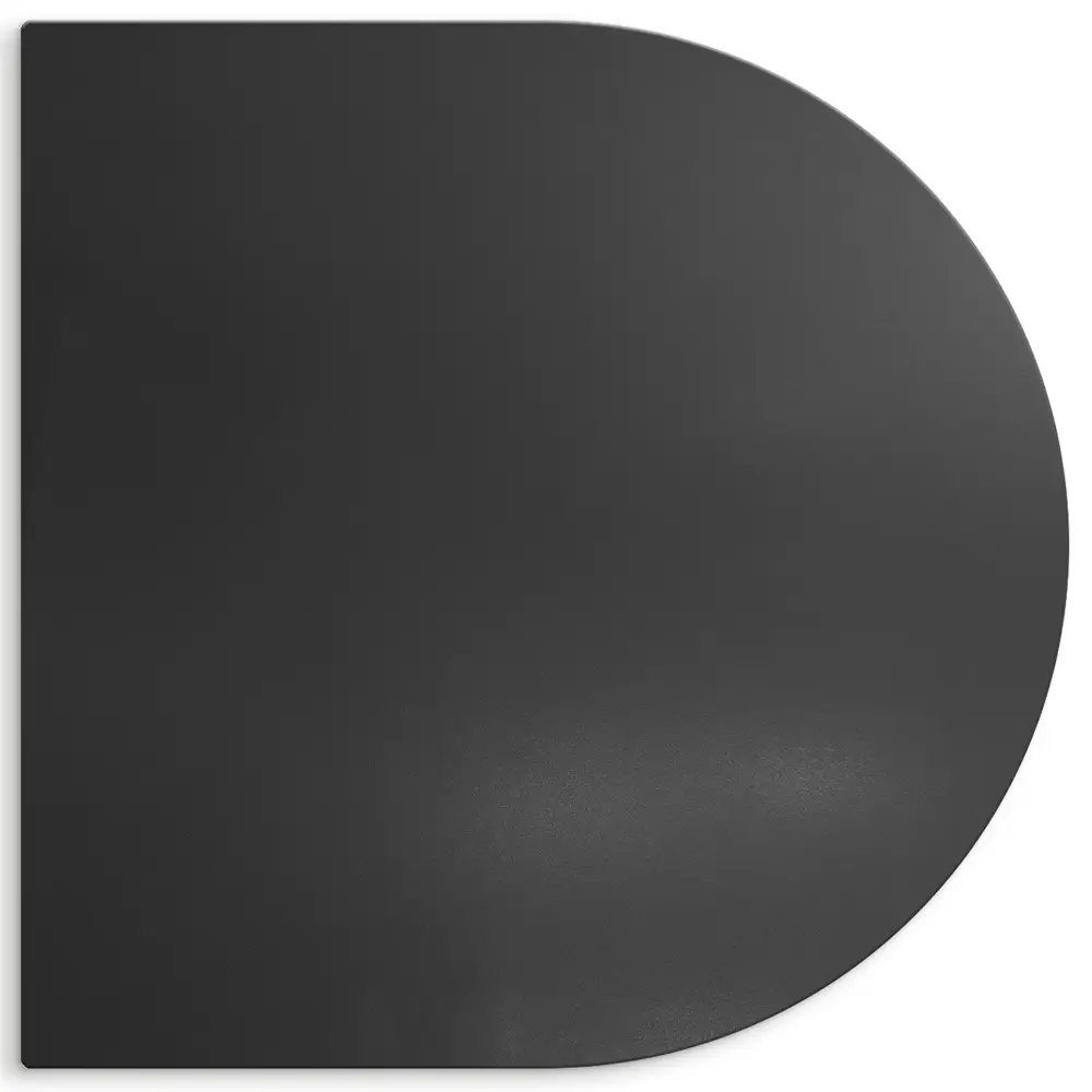 Tuhá plechová podložka pod gril půloválný tvar 100x100 cm