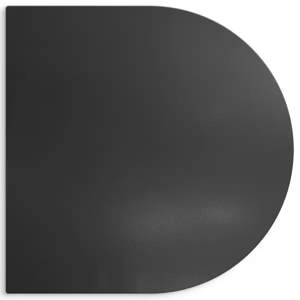 Tuhá plechová podložka pod gril půloválný tvar 100x100 cm