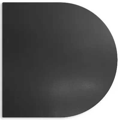 Tuhá plechová podložka pod gril půloválný tvar 100x100 cm