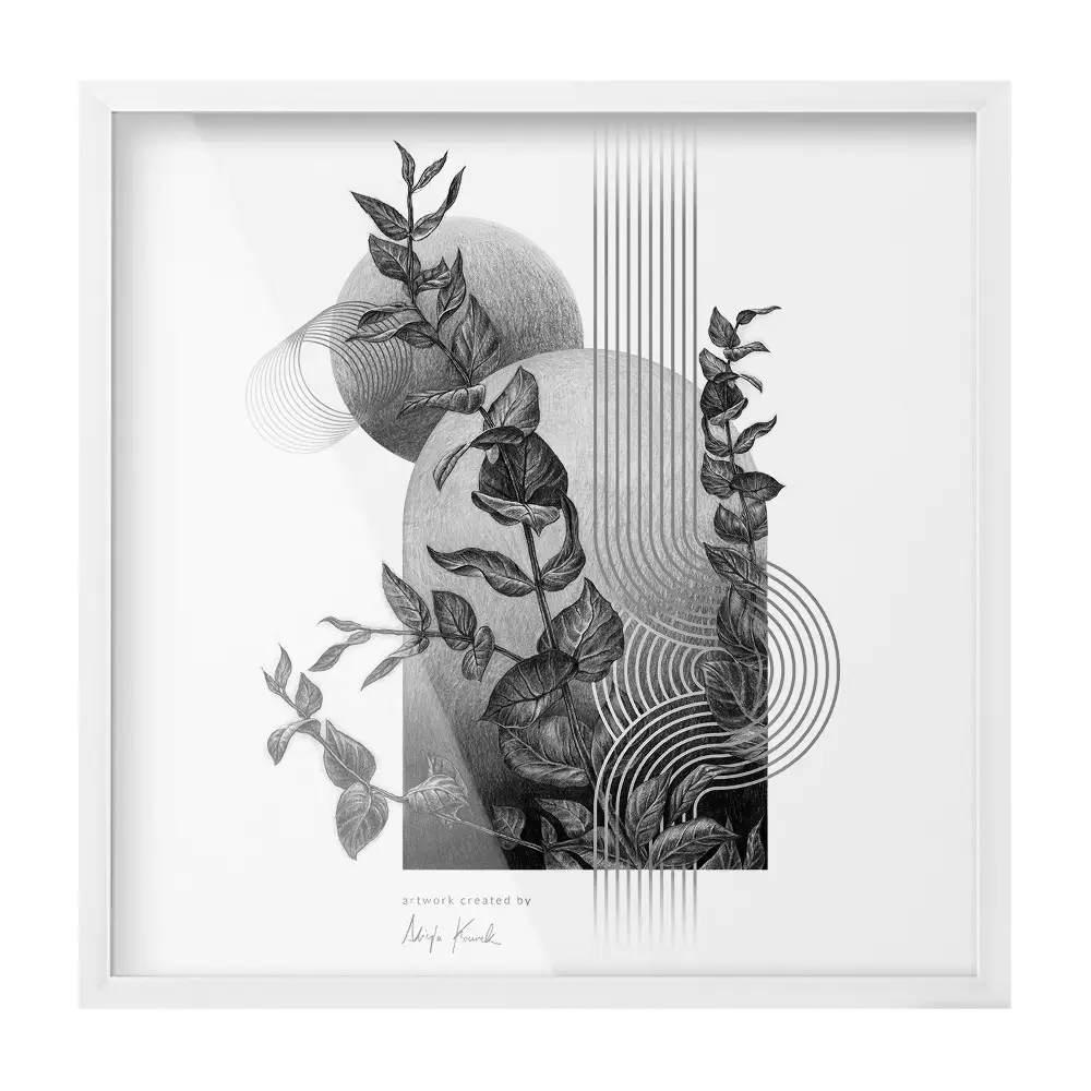 Bílý fotorámeček 50x50 cm