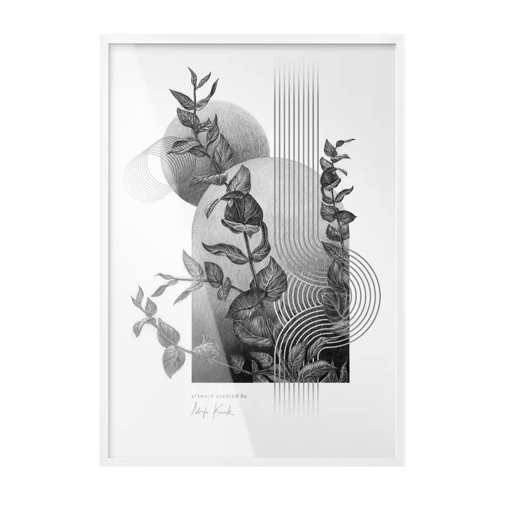 Bílý designový fotorámeček 70x100 cm