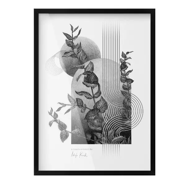 Černý závěsný fotorámeček 50x70 cm