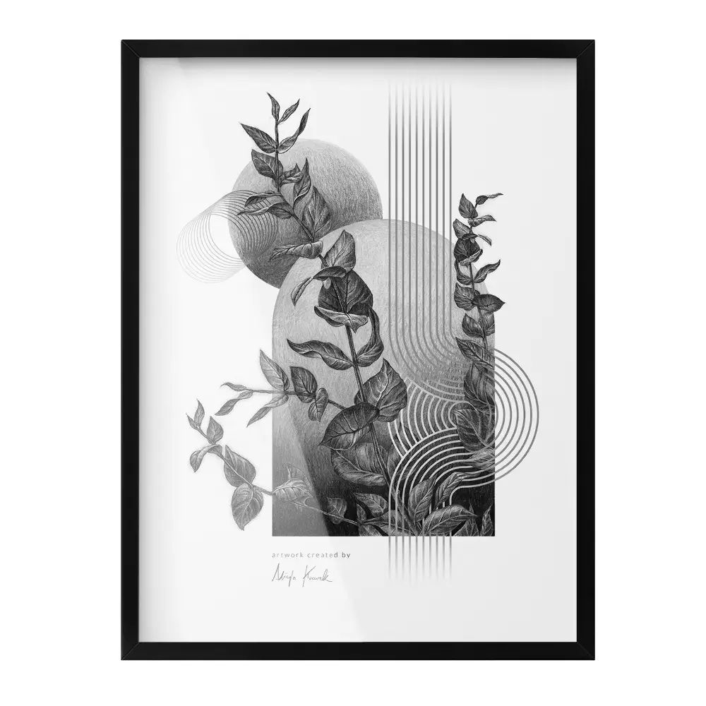 Černý fotorámeček na stěnu 60x80 cm