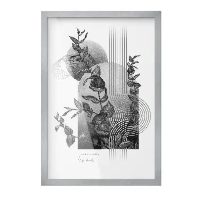 Stříbrný fotorámeček na stěnu 40x60 cm
