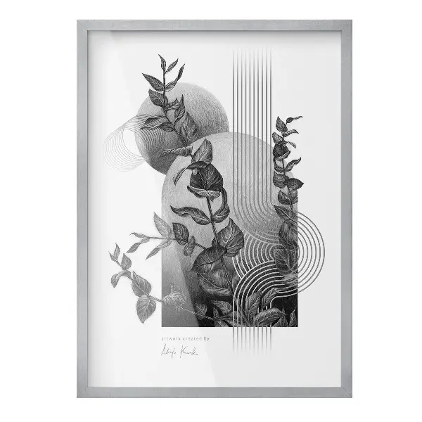 Stříbrný fotorámeček na zeď 50x70 cm