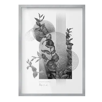 Stříbrný fotorámeček na zeď 50x70 cm