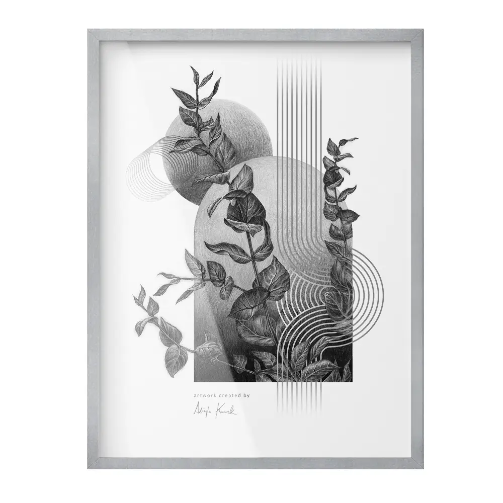 Stříbrný designový fotorámeček 60x80 cm