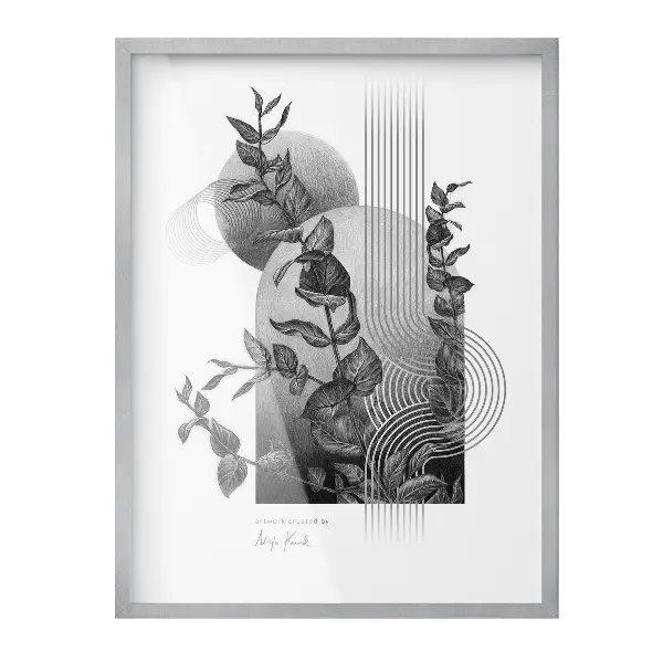 Stříbrný designový fotorámeček 60x80 cm