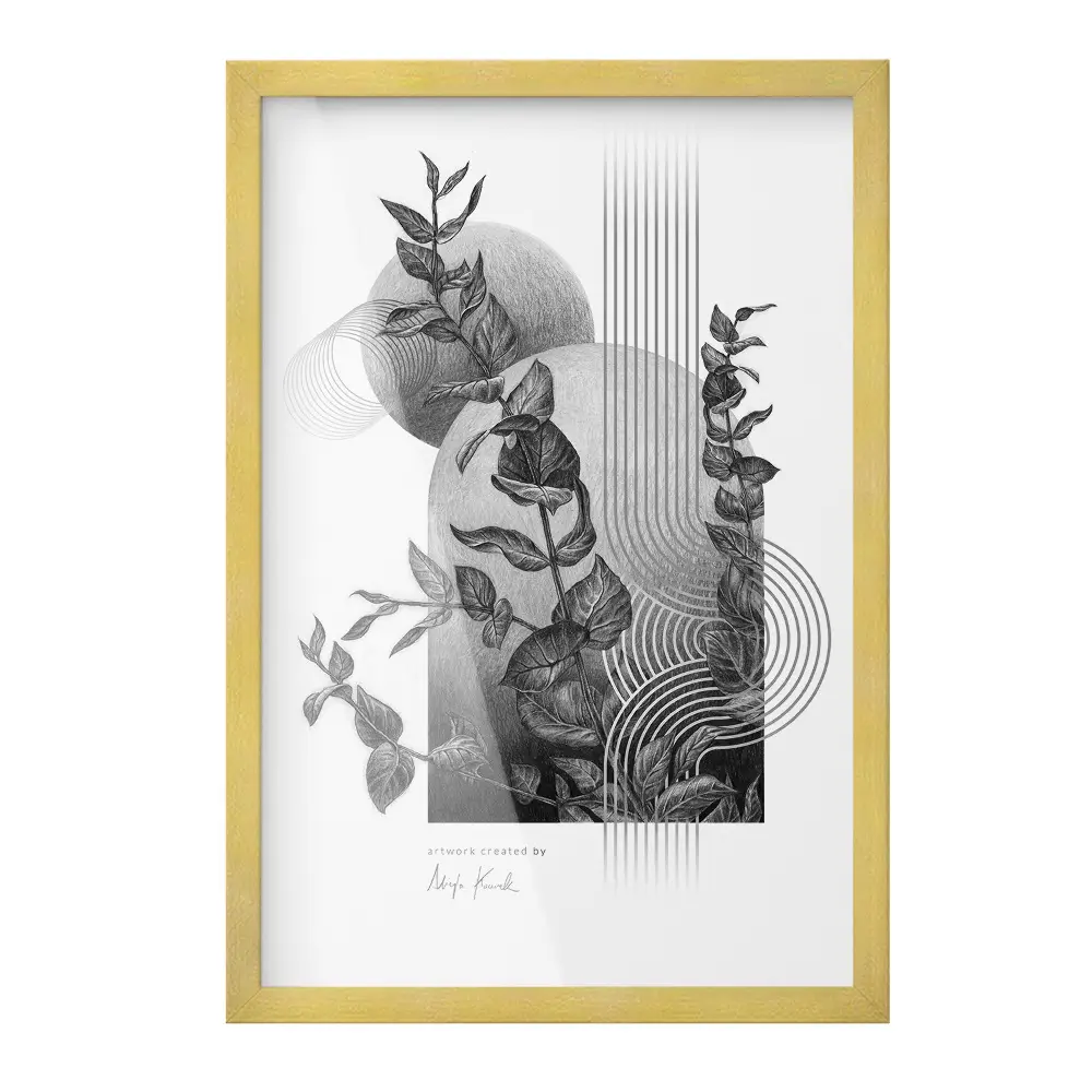 Zlatý designový fotorámeček 40x60 cm