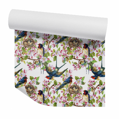 Samolepící tapeta Vlaštovky v koruně stromu