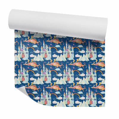 Tapeta na zeď Pohádkový hrad a drak