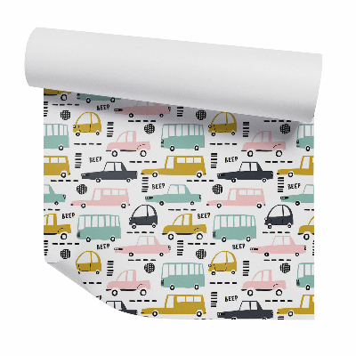 Samolepící tapeta Vozidla pouliční auta jasné barvy