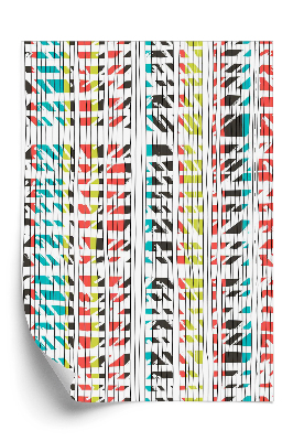 Tapeta Abstraktní vzor retro pruhy barvy