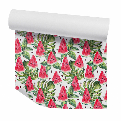 Samolepící tapeta Meloun mezi listy monstery