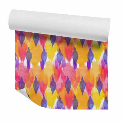 Samolepící tapeta Barevné abstraktní akvarely stékající po zdi