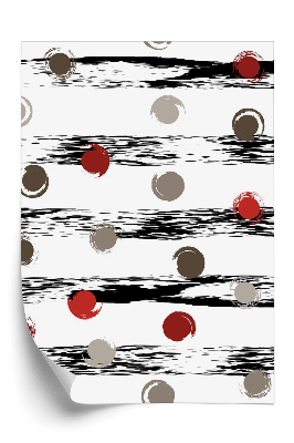 Tapeta Geometrický vzor teček a pruhů