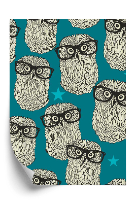 Tapeta Hipsterské sovy s brýlemi