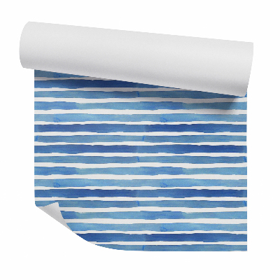 Samolepící tapeta Vodorovné modré pruhy