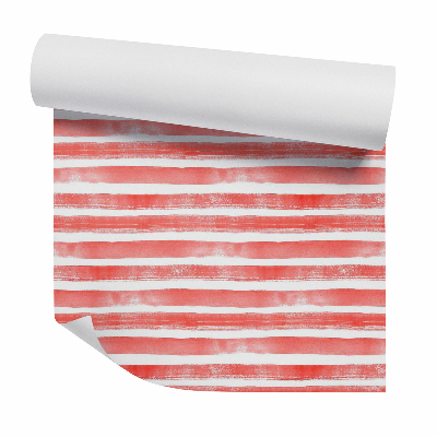 Samolepící tapeta Vodorovné červené pruhy