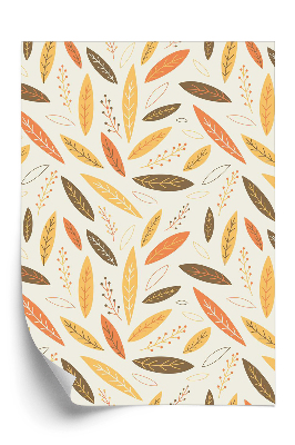 Tapeta Padající listí v podzimních barvách