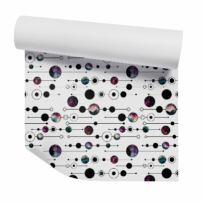 Samolepící tapeta Kosmos v geometrických tvarech