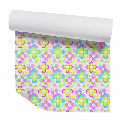 Samolepící tapeta Barevná abstrakce květin