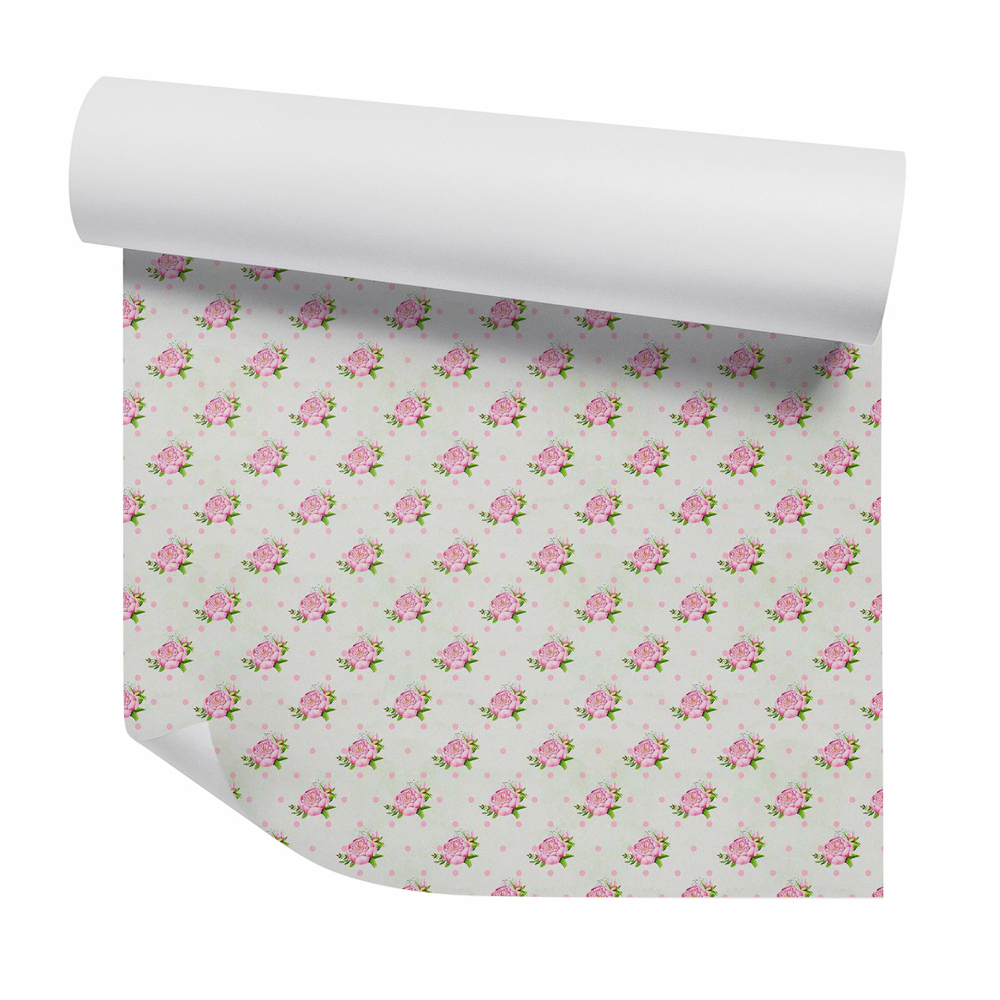 Tapeta Růžové květy na hrášku