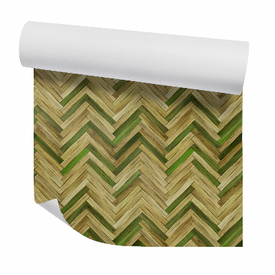 Samolepící tapeta Zelené dekorativní dřevěné panely