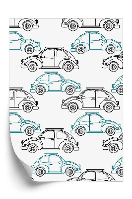 Tapeta na zeď Retro kreslené automobily