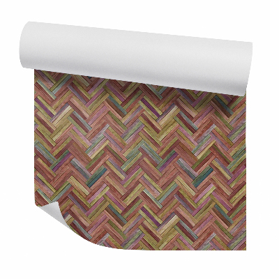 Samolepící tapeta Vybledlé hnědé dřevěné panely