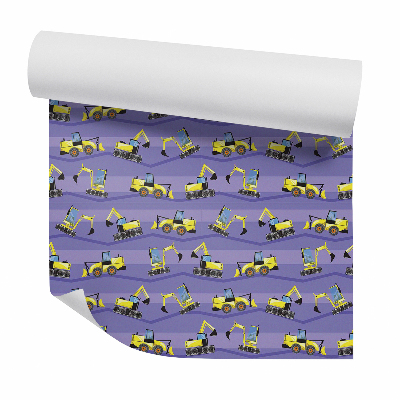 Tapeta na zeď Stroje bagry buldozery