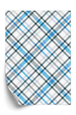 Tapeta Modrá a bílá kostka