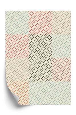 Samolepící tapeta Geometrický obrys prošití