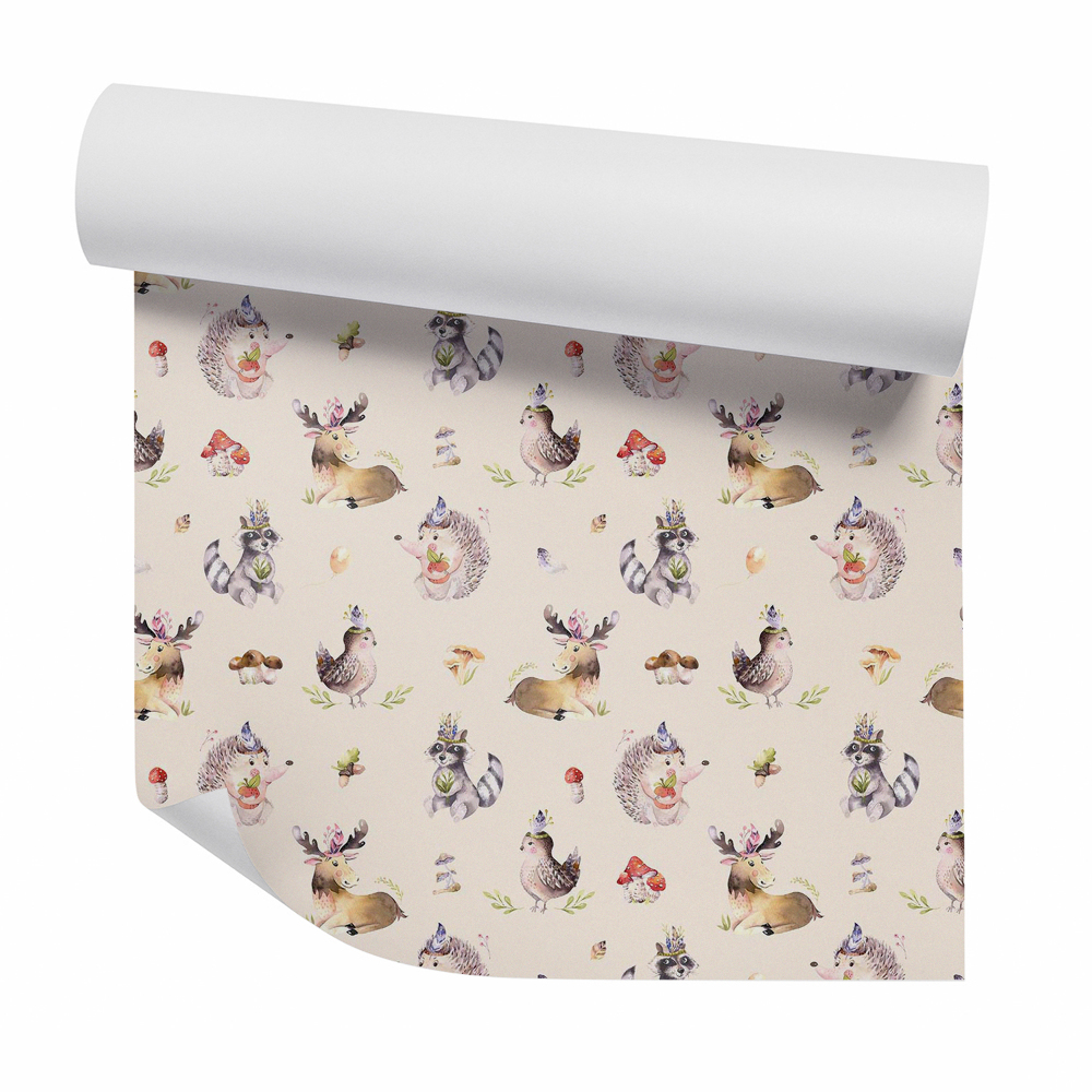 Samolepící tapeta Roztomilá ilustrace lesních zvířat