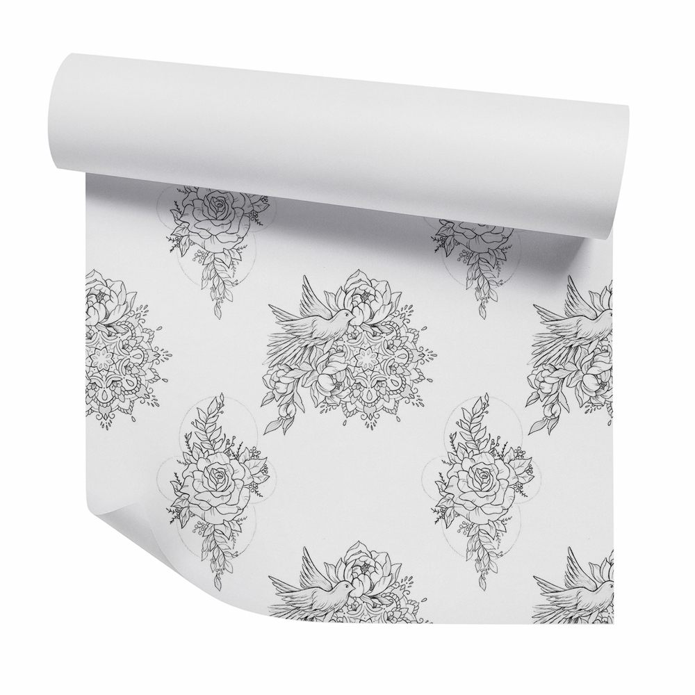 Tapeta Geometrické vzory mandaly s ptákem