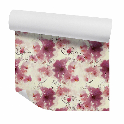 Tapeta Květinový abstraktní obrys