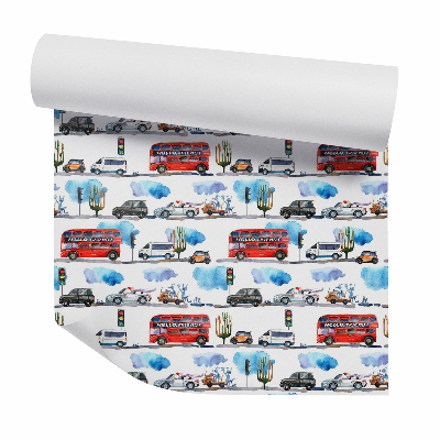 Samolepící tapeta Korkoví tvorové z aut