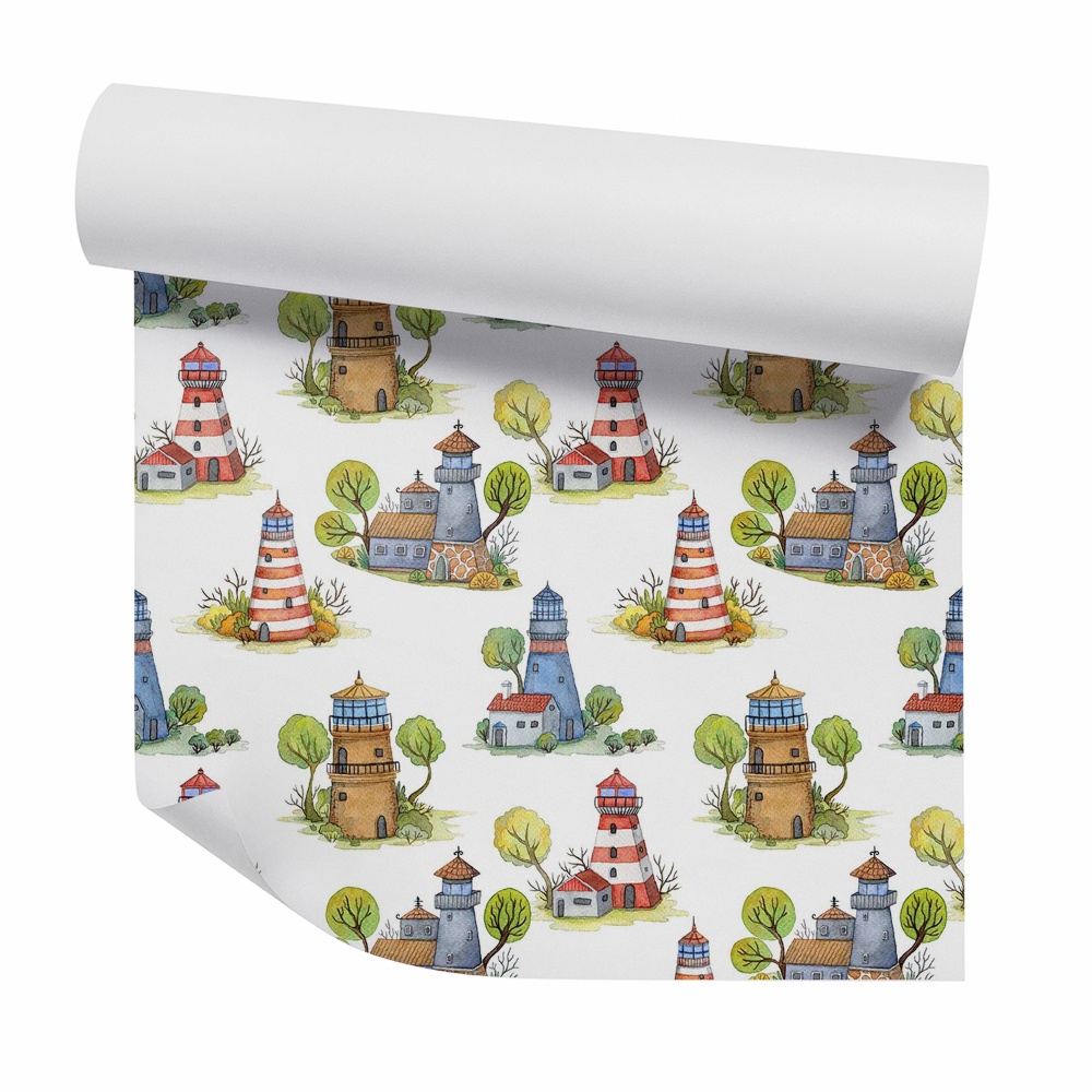 Samolepící tapeta Lampiony přímořského městečka